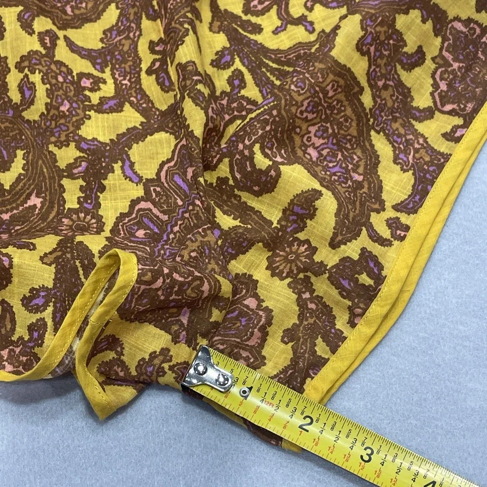 Zimmermann Kids Boho Elastic Waist Playsuit Romper Gold Brown Paisley Size 12